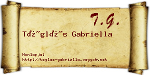 Téglás Gabriella névjegykártya
